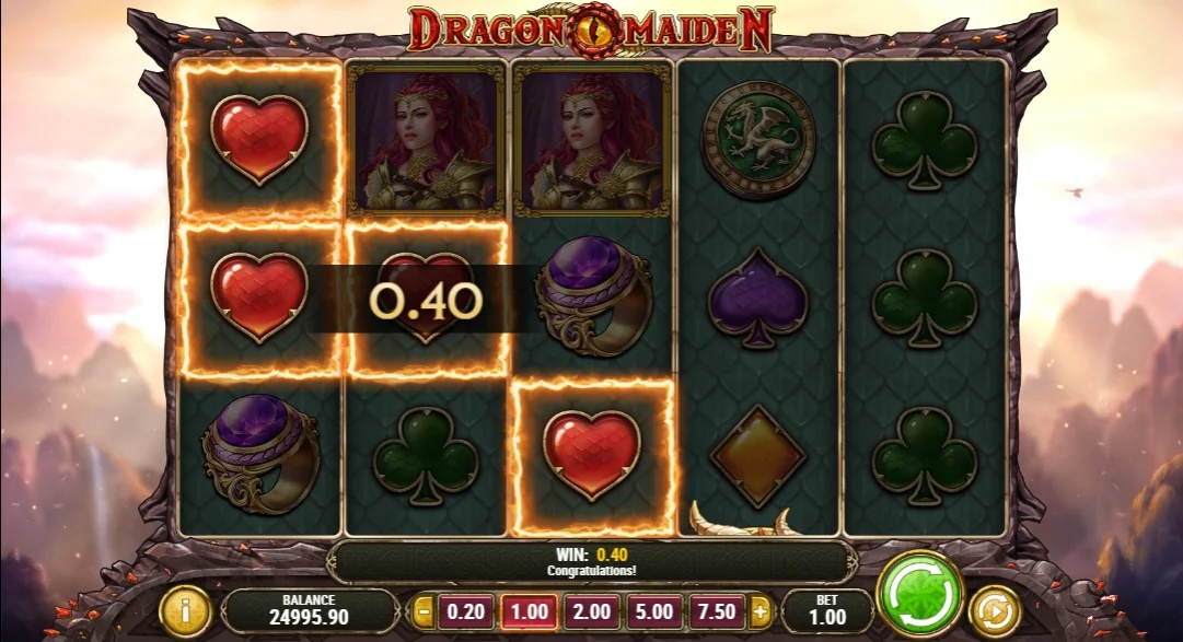 View winning spin result.